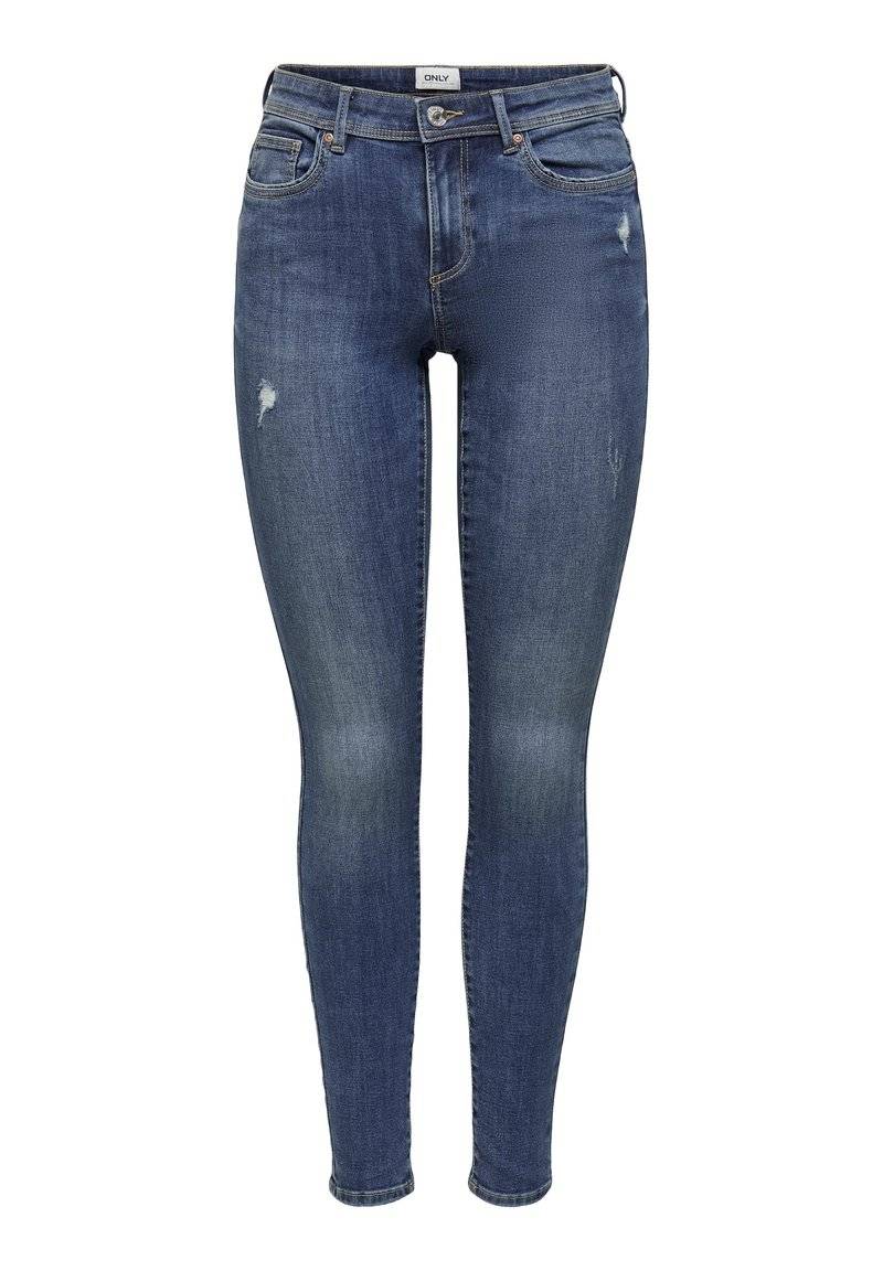 ONLY ONLY ONLWAUW LIFE MID - Jeans Skinny Fit - medium blue denim Blitzangebot