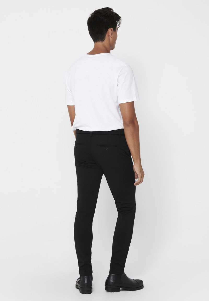 Only & Sons Only & Sons ONSMARK - Chinos - black Saisonschlussverkauf