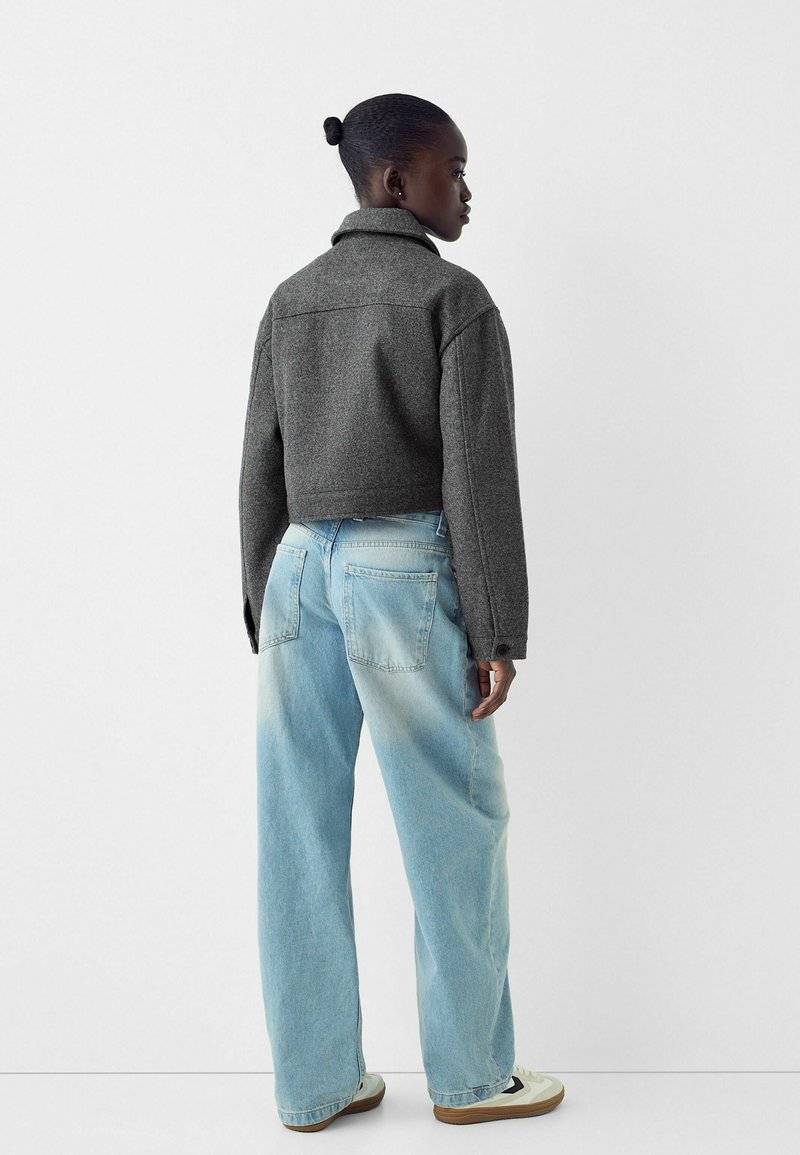 Bershka Bershka Summer jacket - blue grey Lagerräumung