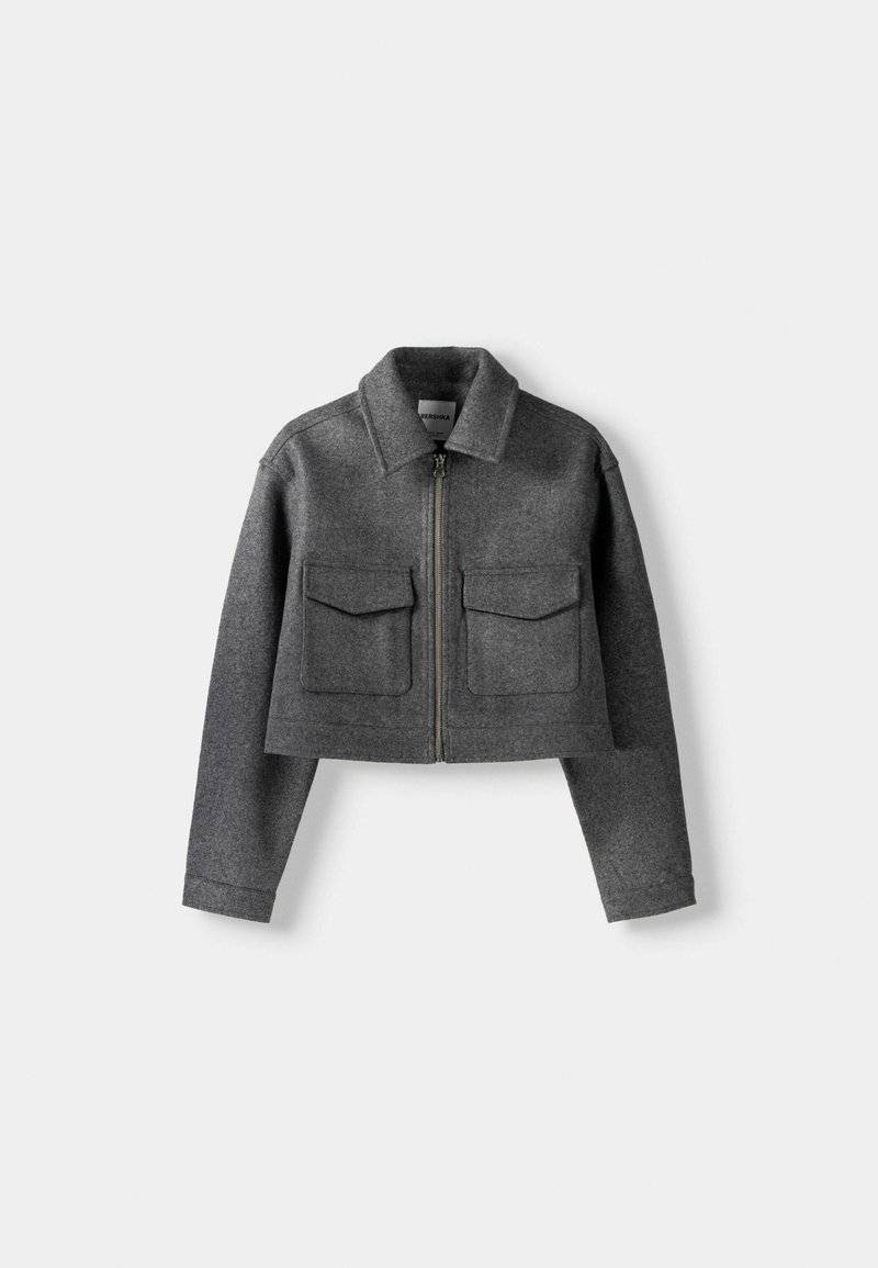 Bershka Bershka Summer jacket - blue grey Lagerräumung