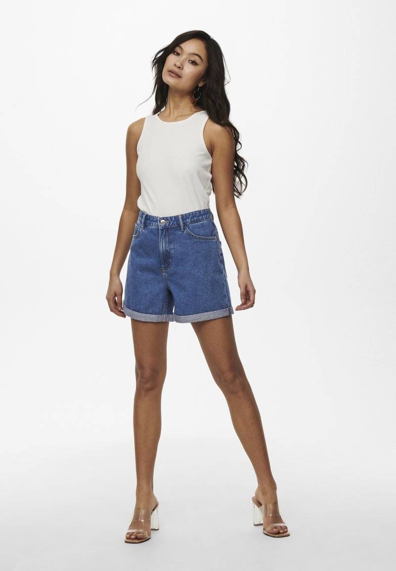 ONLY ONLY LIFE - Denim shorts - medium blue denim Blitzangebot