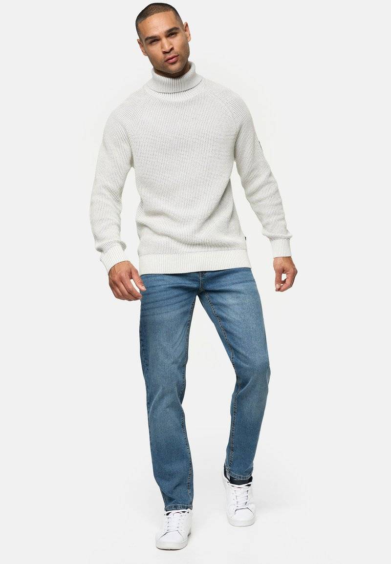 INDICODE JEANS INDICODE JEANS INSANTINO - Straight leg jeans - medium dark cloud Große Rabatte