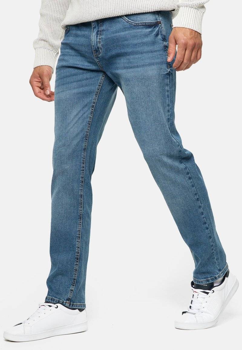 INDICODE JEANS INDICODE JEANS INSANTINO - Straight leg jeans - medium dark cloud Große Rabatte