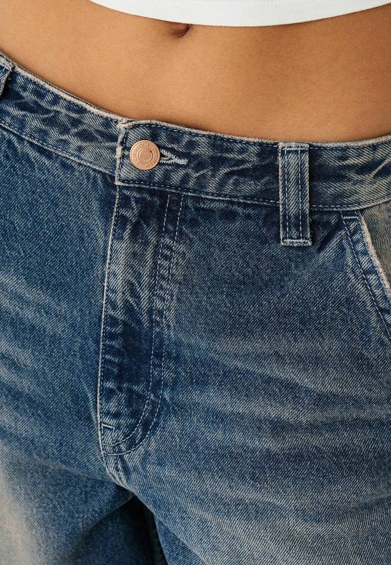 Bershka Bershka Relaxed fit jeans - dark blue Neuheiten