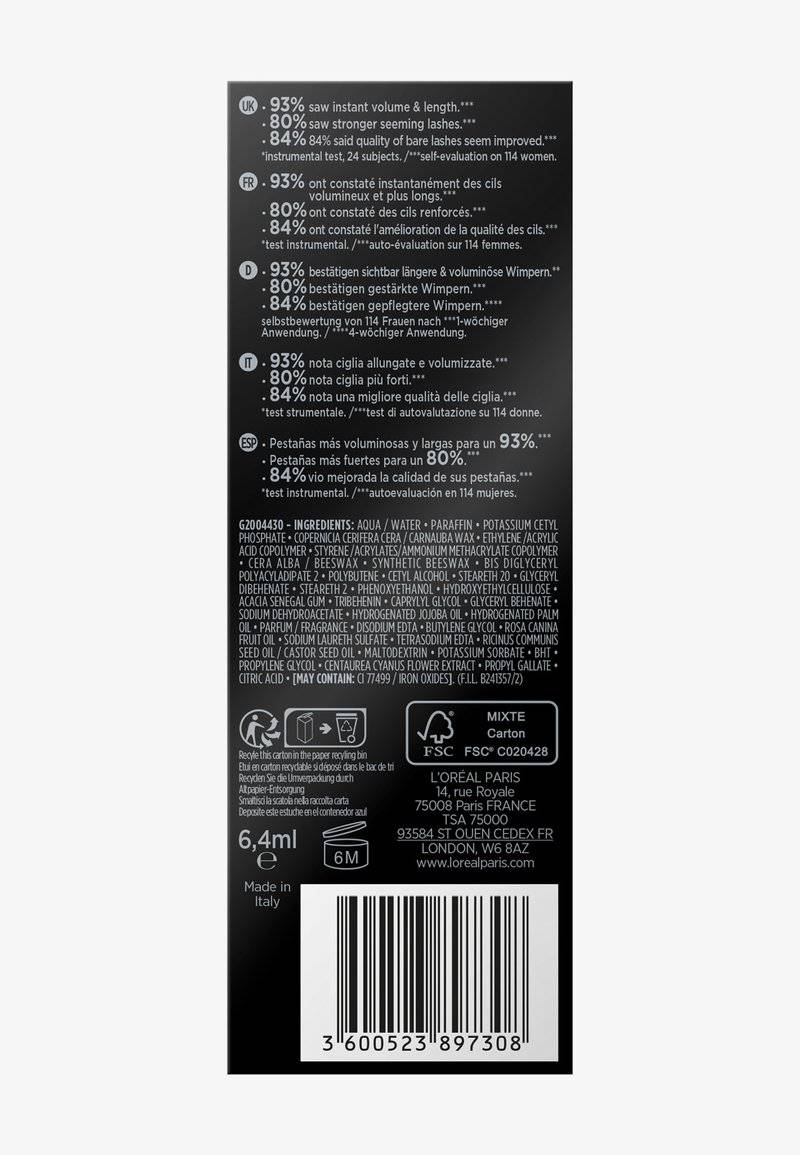 L'Oréal Paris L'Oréal Paris LASH PARADISE - Mascara - intense black 50% Rabatt mit kostenlosem Versand