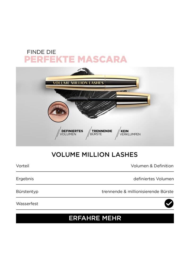 L'Oréal Paris L'Oréal Paris LASH PARADISE - Mascara - intense black 50% Rabatt mit kostenlosem Versand