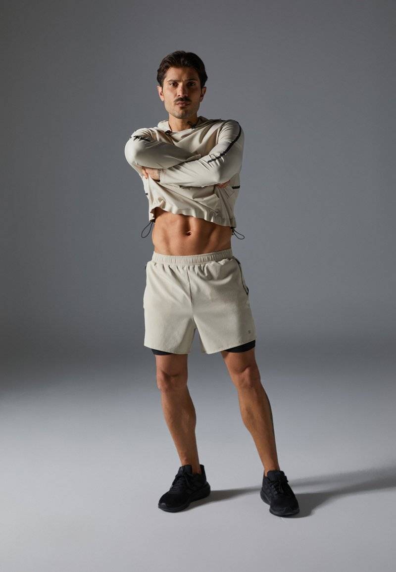 Pier One Sport Pier One Sport Sports shorts - beige Im Verkauf