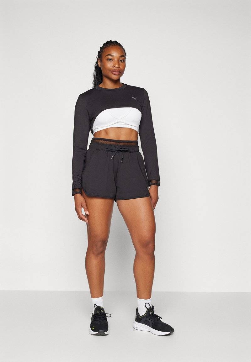 Puma Puma PAMELA REIF CROPPED - Long sleeved top - black Rabatte dieses Monats