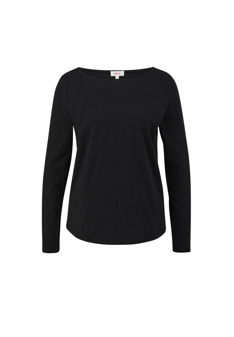 s.Oliver s.Oliver MIT U-BOOT-AUSSCHNITT - Long sleeved top - schwarz Preisnachlass