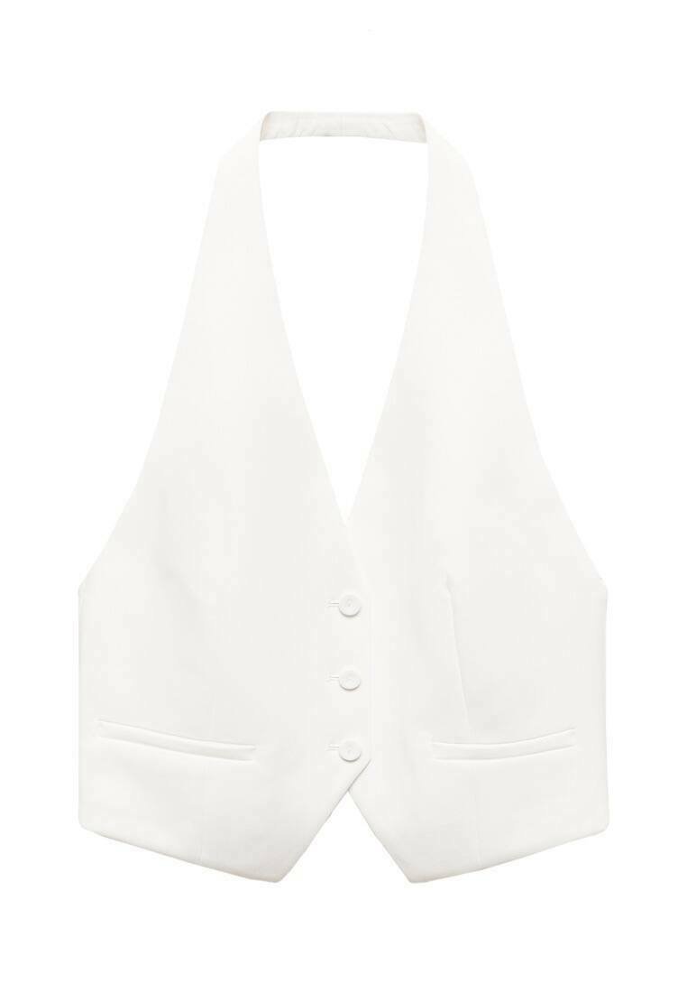 Mango Mango IGUANA - Waistcoat - white Black Friday
