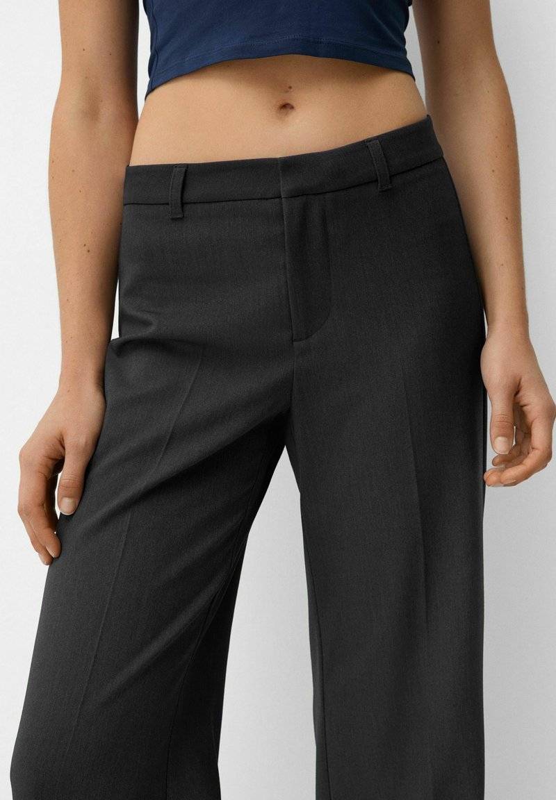Bershka Bershka Trousers - mottled grey Weihnachtsangebot