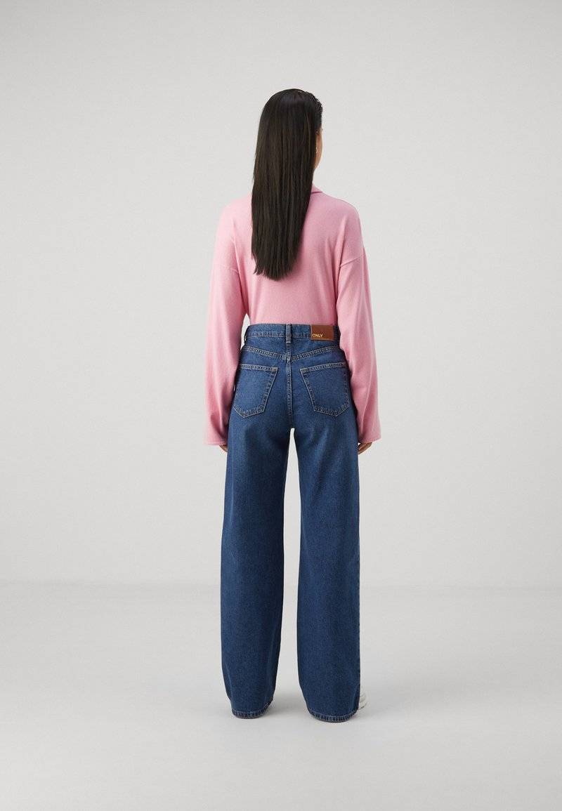 ONLY ONLY ONLHOPE LIFE WIDE - Relaxed fit jeans - medium blue denim Osterangebot