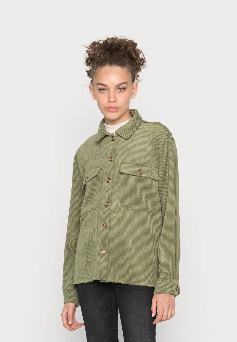 Pieces Pieces PCEFFI - Button-down blouse - olivine Online Outlet