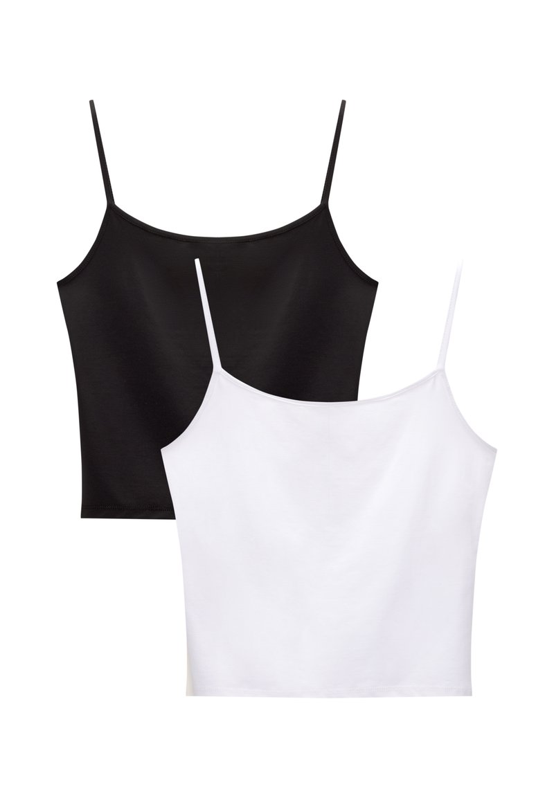 PULL&BEAR PULL&BEAR STRAPPY PACK OF 2 - Top - white Zeitlich begrenztes Angebot
