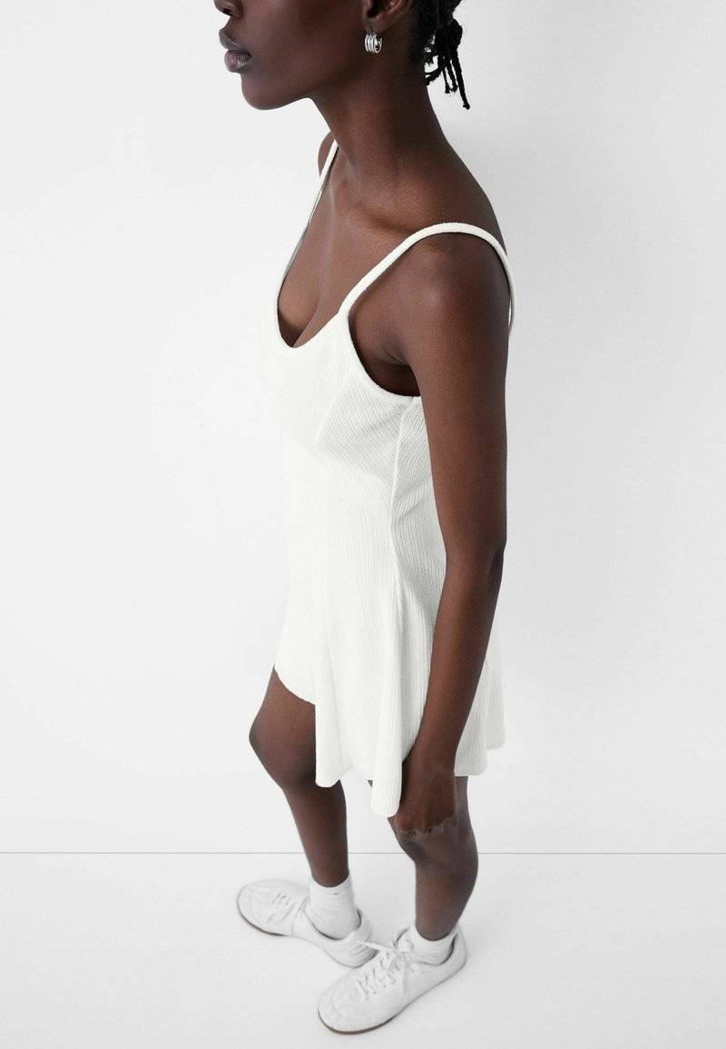 Bershka Bershka PRINTED - PLAYSUIT - Jumpsuit - white Blitzangebot