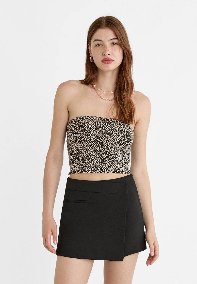 Stradivarius Stradivarius A-line skirt - black Neuheiten
