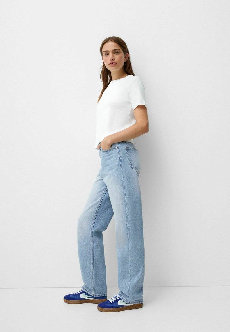 Bershka Bershka MOM - Straight leg jeans Sonderangebote
