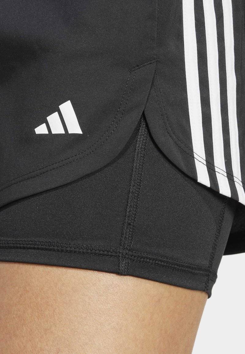 adidas Performance adidas Performance PACER 3-STRIPES WOVEN - Sports shorts - black VIP-Rabatte
