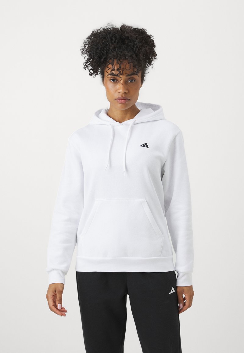 adidas Sportswear adidas Sportswear ESSENTIALS SMALL LOGO FEEL COZY HOODIE - Hoodie - white Wochenangebot