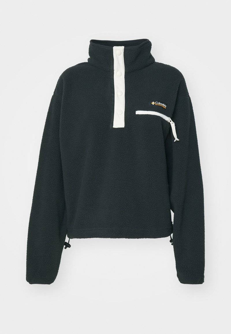 Columbia Columbia HELVETIA™ CROPPED HALF SNAP - Fleece jumper - black Bis zu 55% Rabatt