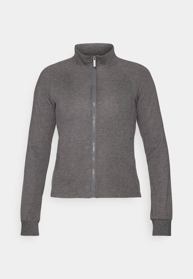 ONLY Play ONLY Play ONPMELINA ZIP - Zip-up sweatshirt - dark grey melange Blitzangebot