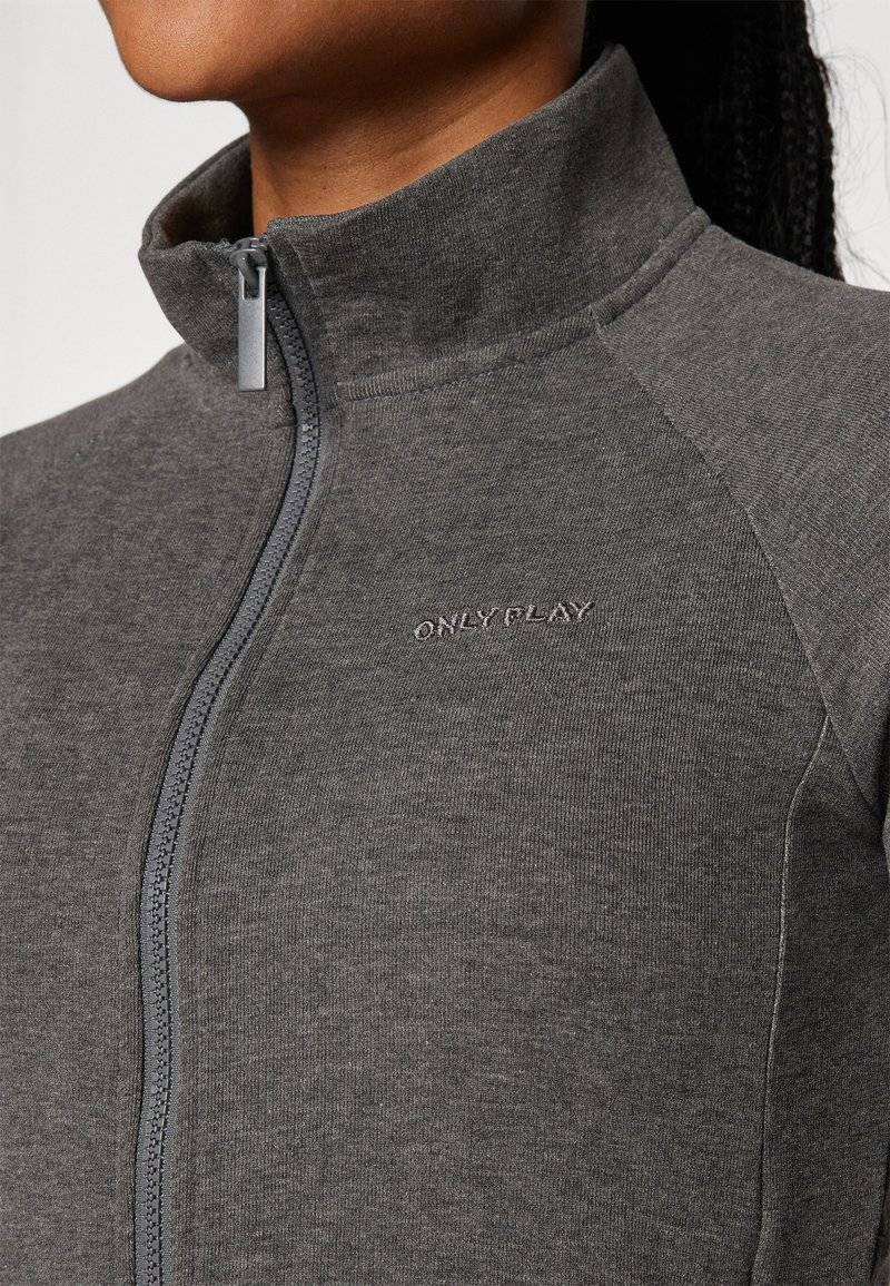 ONLY Play ONLY Play ONPMELINA ZIP - Zip-up sweatshirt - dark grey melange Blitzangebot
