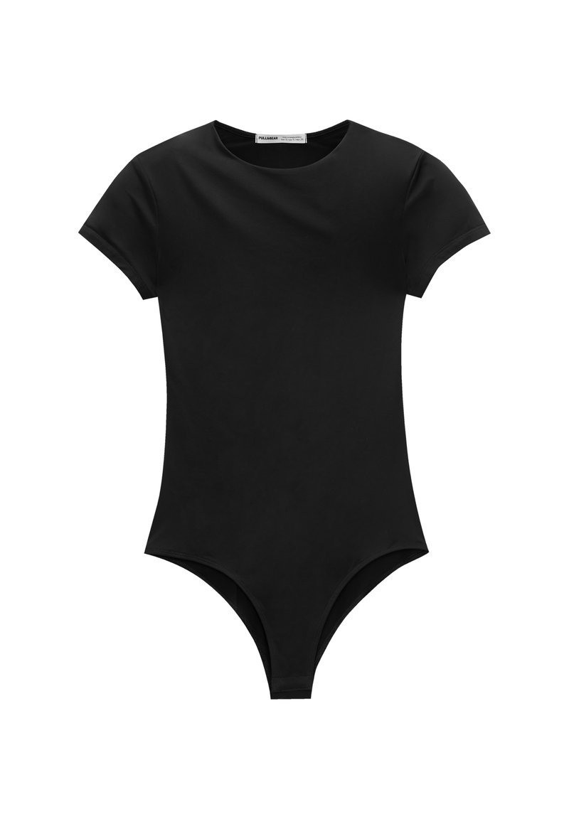 PULL&BEAR PULL&BEAR FITTED SHORT SLEEVE - Basic T-shirt - black 2025