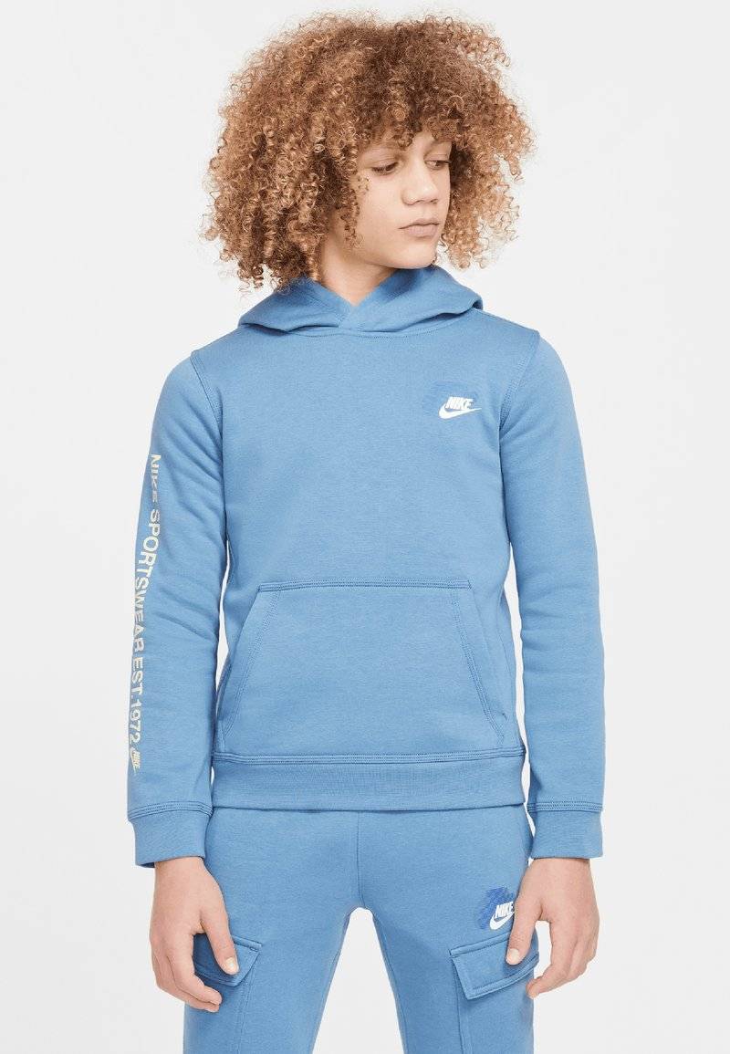 Nike Sportswear Nike Sportswear FLEECE HOODIE - Hoodie - aegean storm Schlussverkauf