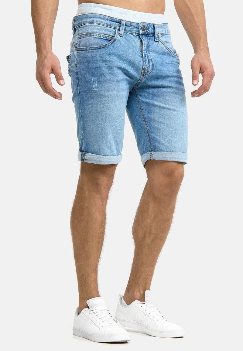 INDICODE JEANS INDICODE JEANS INCADEN - Denim shorts - blue Blitzverkäufe