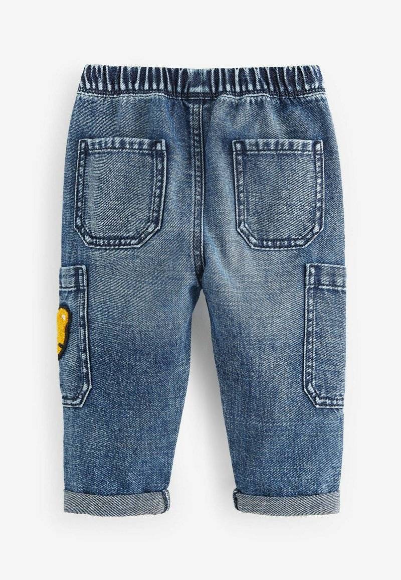Next Next UTILITY - Relaxed fit jeans - mid blue denim with tiger Limitierter Zeitrabatt