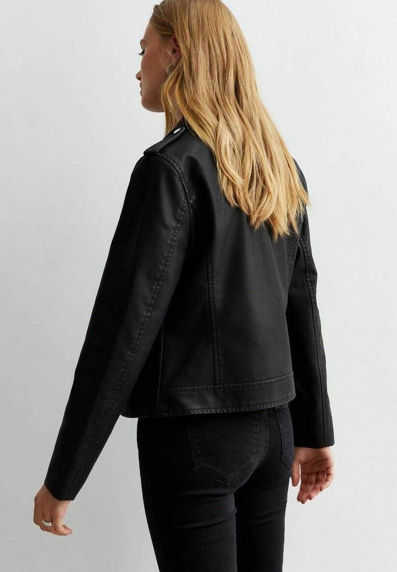 New Look New Look LOOK - Faux leather jacket - black Rabatt