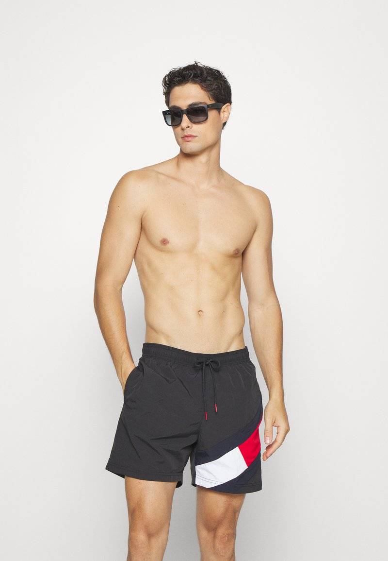 Tommy Hilfiger Tommy Hilfiger DRAWSTRING - Swimming shorts - black Riesige Ersparnisse