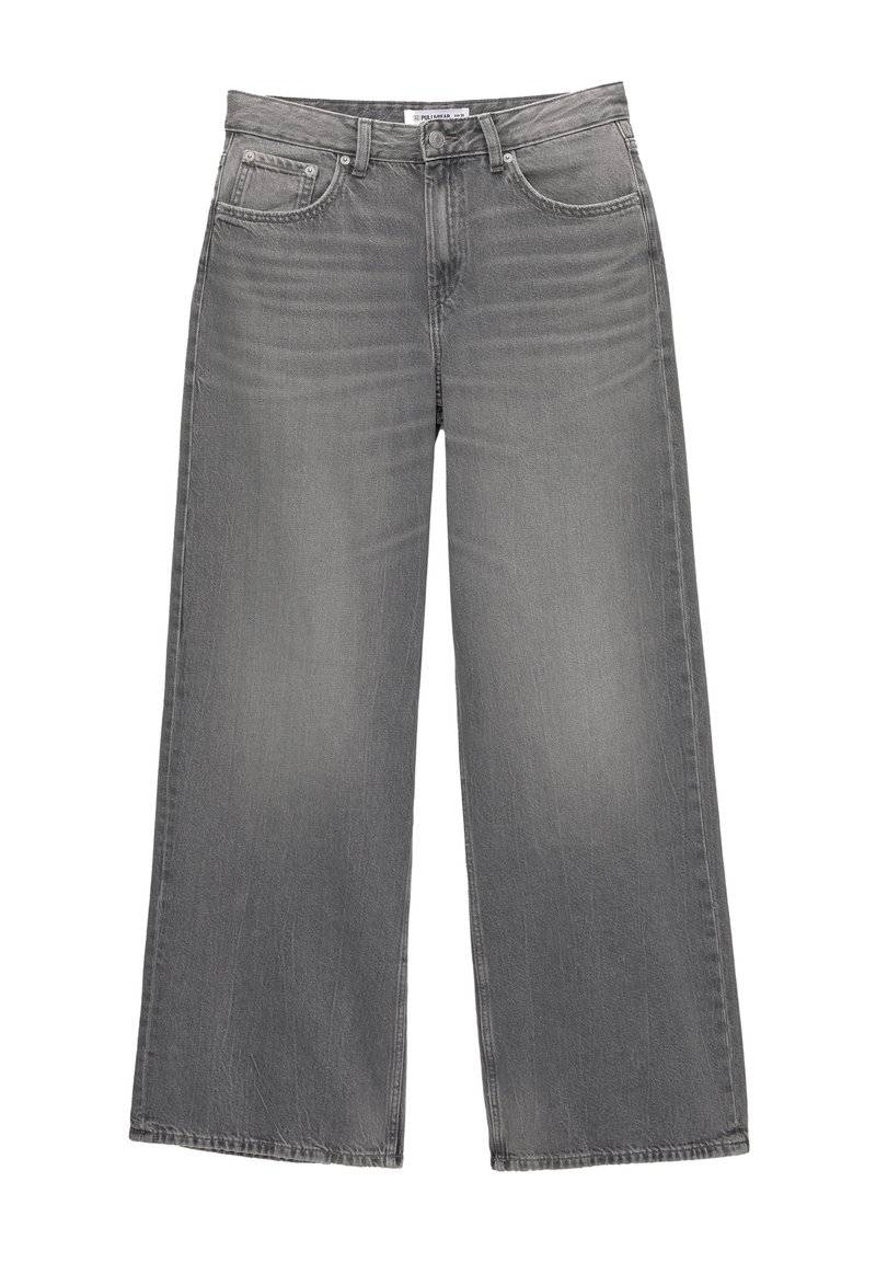 PULL&BEAR PULL&BEAR OVERSIZE - Flared Jeans - grey Blitzverkäufe