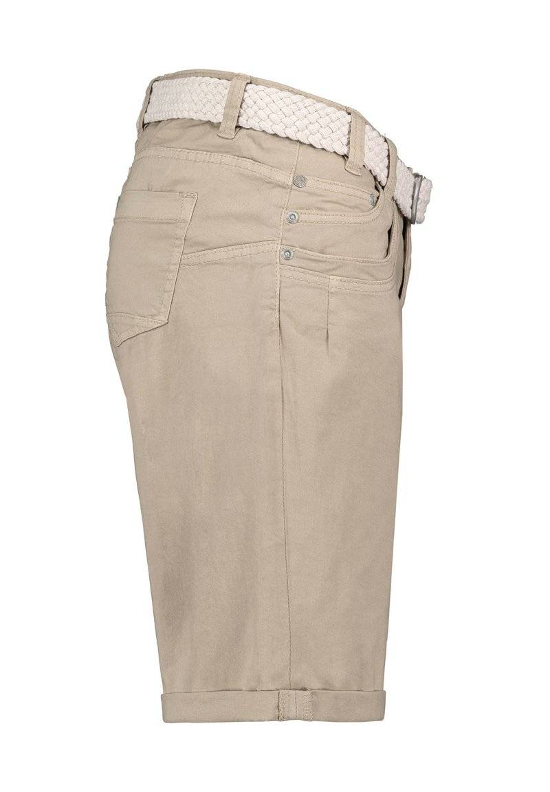 Sublevel Sublevel BERMUDA MIT GÜRTEL - Denim shorts - beige Sonderangebot