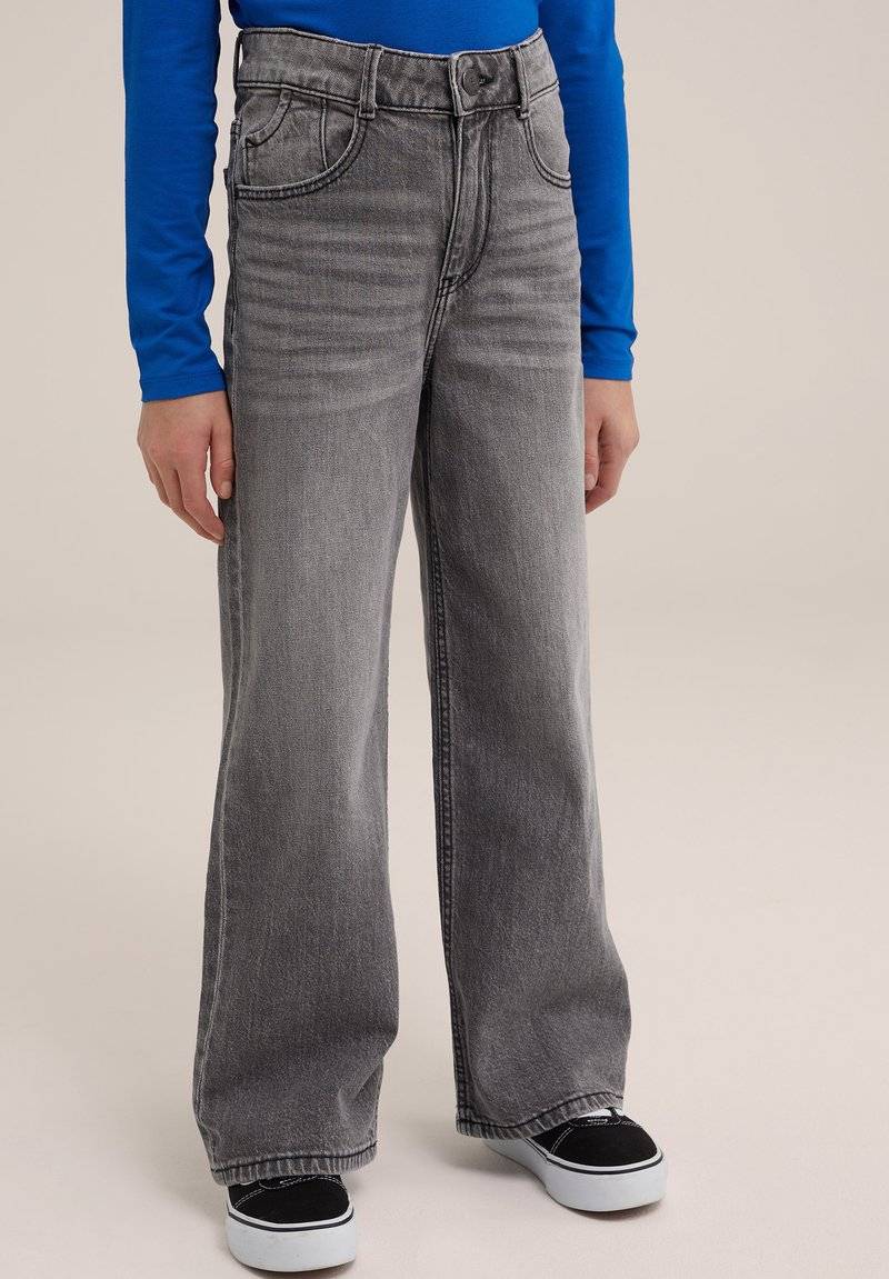 WE Fashion WE Fashion BLUE RIDGE - Flared Jeans - grey Rabatt