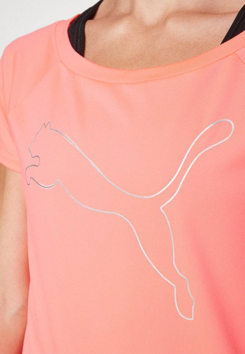 Puma Puma TRAIN FAVORITE CAT TEE - Sports T-shirt - sunset glow Zeitlich begrenztes Angebot