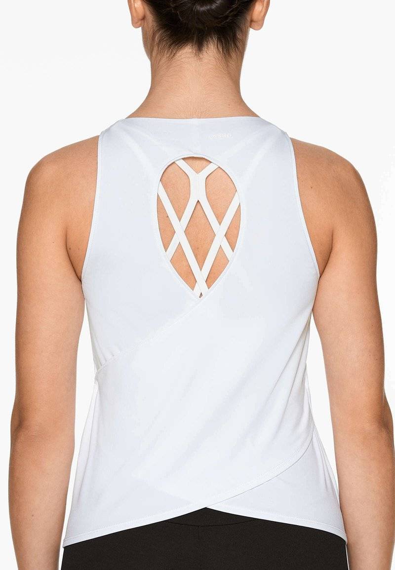 OYSHO OYSHO COMFORTLUX CROSS BACK - Top - white Tiefpreis