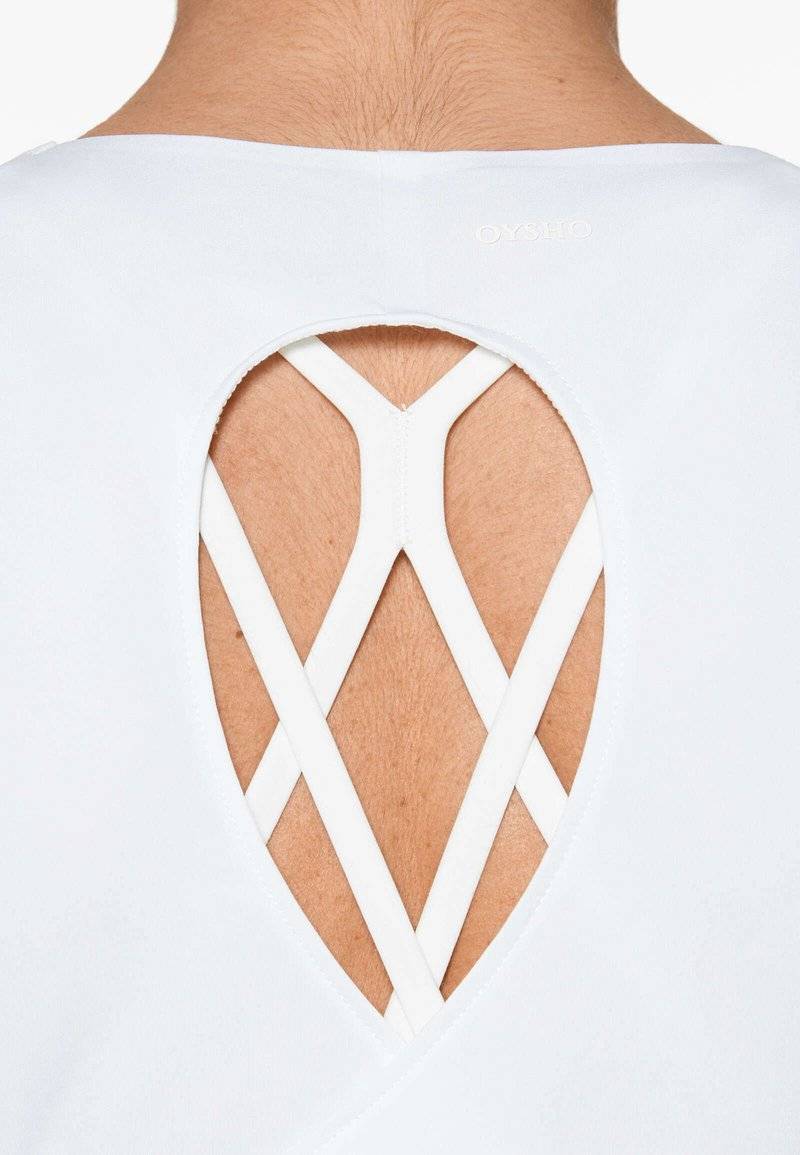 OYSHO OYSHO COMFORTLUX CROSS BACK - Top - white Tiefpreis