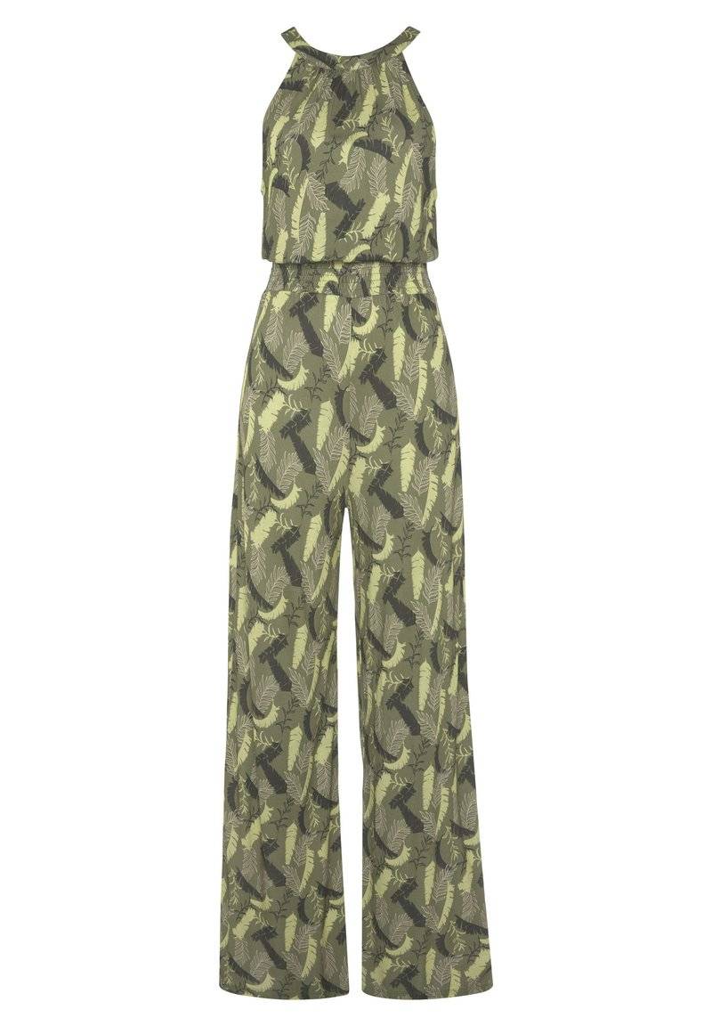 s.Oliver s.Oliver OVERALL - Jumpsuit - grün bedruckt Fabrikverkauf