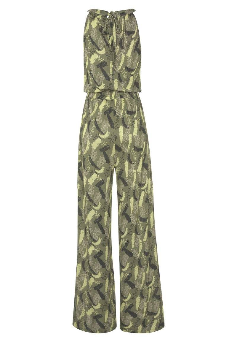 s.Oliver s.Oliver OVERALL - Jumpsuit - grün bedruckt Fabrikverkauf