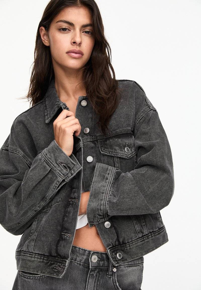 PULL&BEAR PULL&BEAR Denim jacket - grey Blitzverkäufe