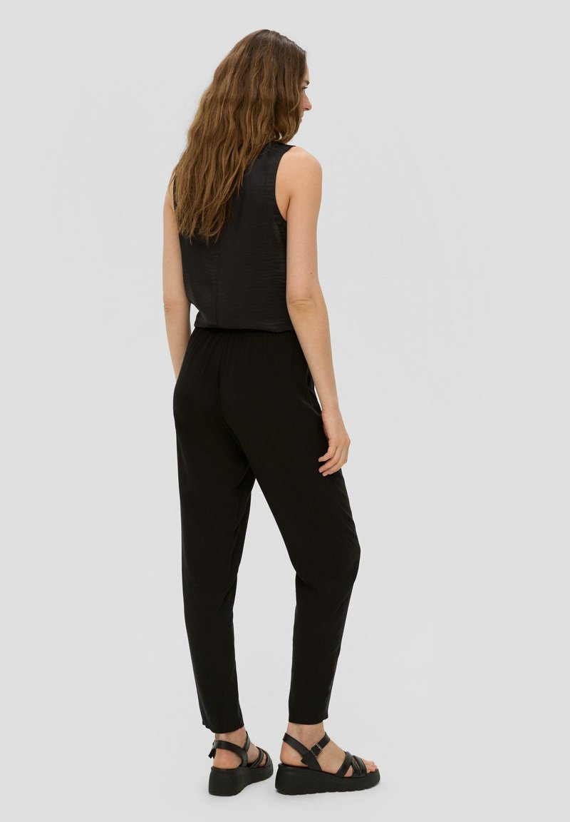 s.Oliver s.Oliver ANKLE-AUS REINER - Trousers - schwarz Fabrikpreis