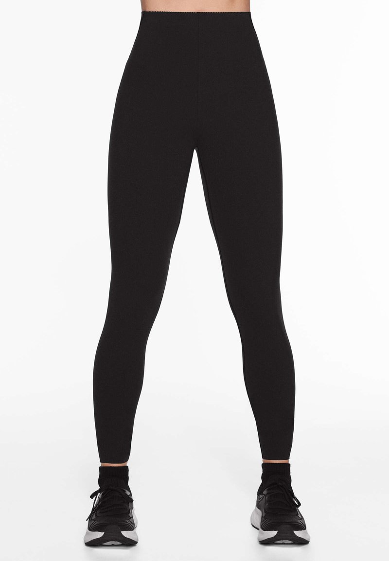 OYSHO OYSHO COMPRESSIVE WAIST CONTROL ANKLE-LENGTH - Leggings - black