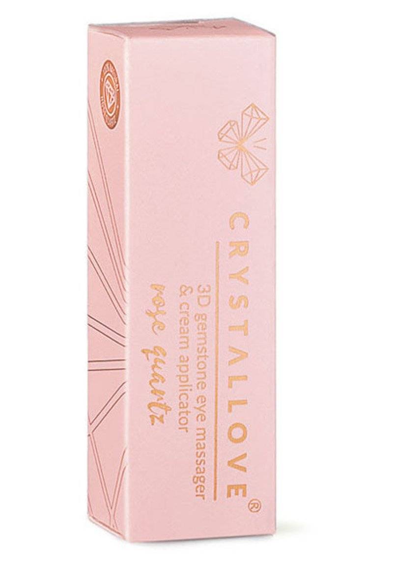 CRYSTALLOVE CRYSTALLOVE ROSE QUARTZ 3D EYE MASSAGER - Skincare tool - gold Begrenzte Freigabe