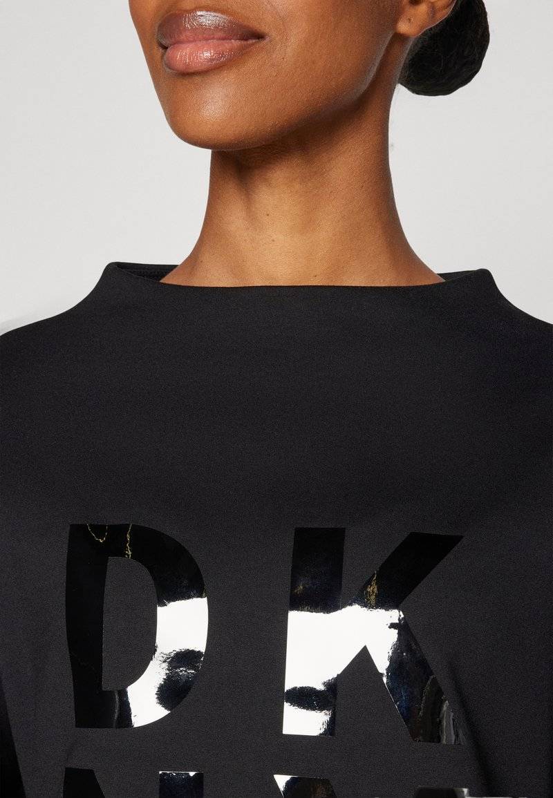DKNY DKNY STACKED LOGO POPOVER - Long sleeved top - black Hotsell