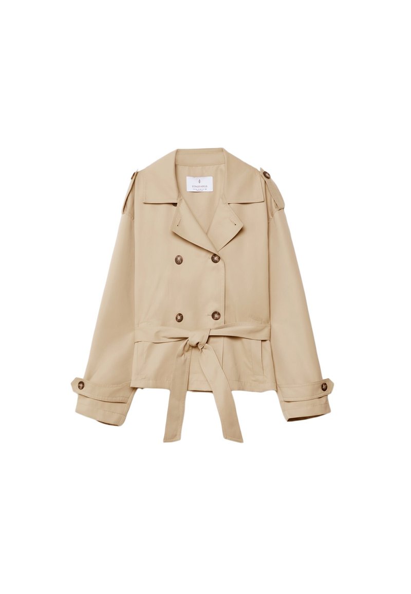 Stradivarius Stradivarius WITH BELT - Summer jacket - beige Top Angebot