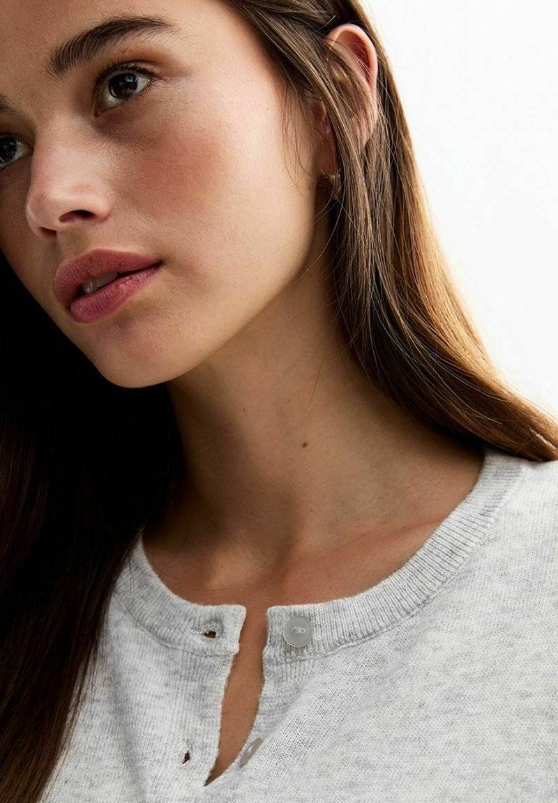 New Look New Look CREW NECK - Cardigan - pale grey Neueste Mode