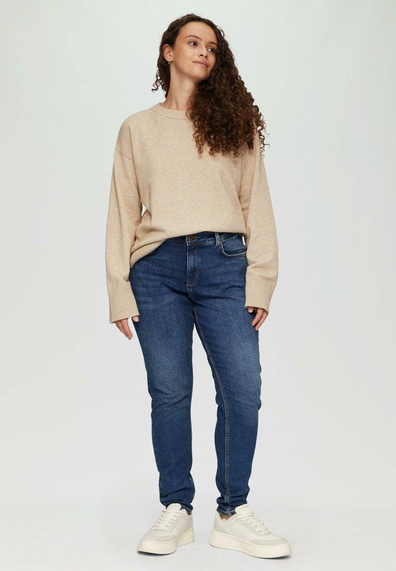 QS QS CURVY MID - Slim fit jeans - blau Exklusive Angebote