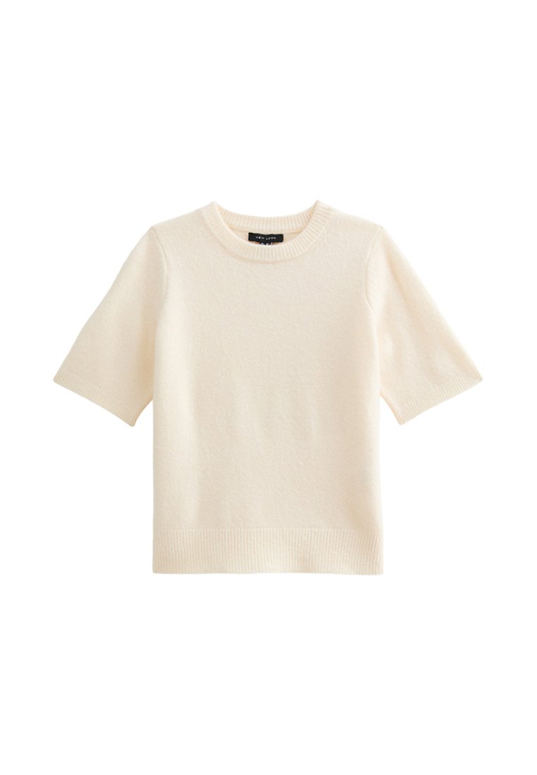 New Look New Look SHORT SLEEVE - Basic T-shirt - cream Große Rabatte