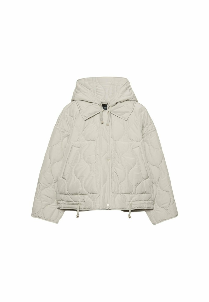 Stradivarius Stradivarius PUFFER - Winter jacket - white Saisonale Angebote